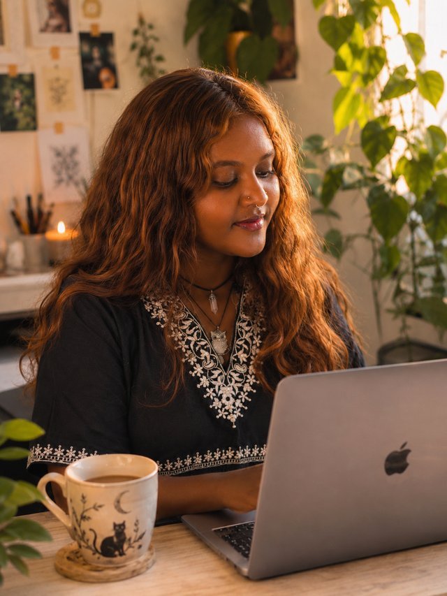 Priya, founder of Lunar Cat Digital
